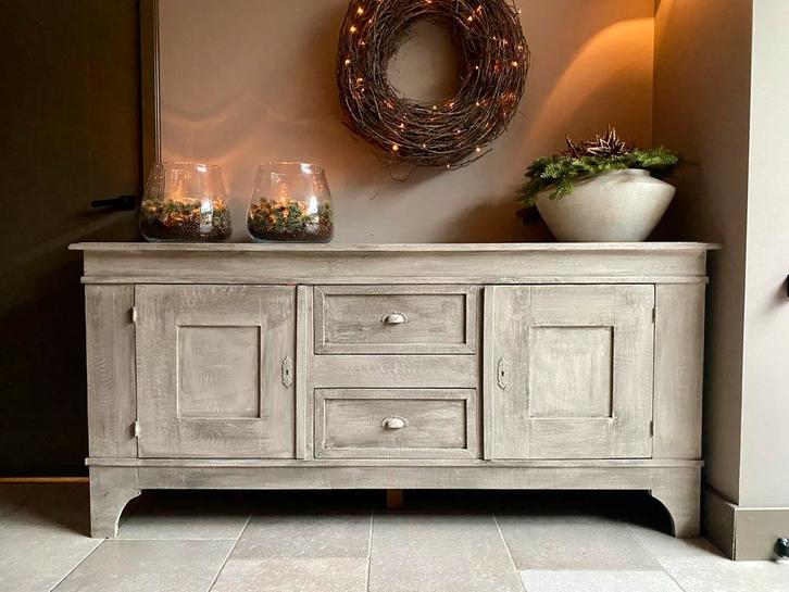 Dressoir kast landelijk hout commode tv meubel, Huis en Inrichting, Kasten | Dressoirs, Gebruikt, 150 tot 200 cm, 25 tot 50 cm