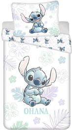 Stitch eenpersoons Dekbedovertrek Ohana 140 x 200 - Disney, Meisje, Wit, Dekbedovertrek, Nieuw