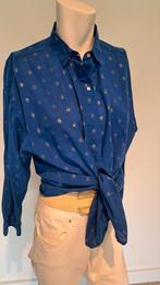 Scotch en soda blauwe blouse met glittertje, Maat 38/40 (M), Scotch & Soda, Zo goed als nieuw, Verzenden