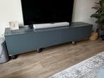 Donkergrijs TV meubel, Ophalen, Overige materialen, Gebruikt, 150 tot 200 cm