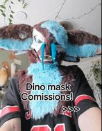 Dino mask comissions!!, Hobby en Vrije tijd, Kostuums, Theaterbenodigdheden en LARP, Ophalen of Verzenden, Zo goed als nieuw