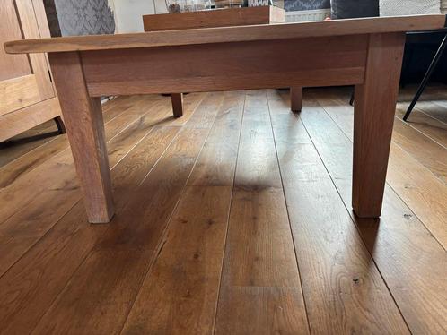 Eikenhouten Salontafel met Lade, Huis en Inrichting, Tafels | Salontafels, Gebruikt, Minder dan 50 cm, 50 tot 100 cm, 100 tot 150 cm