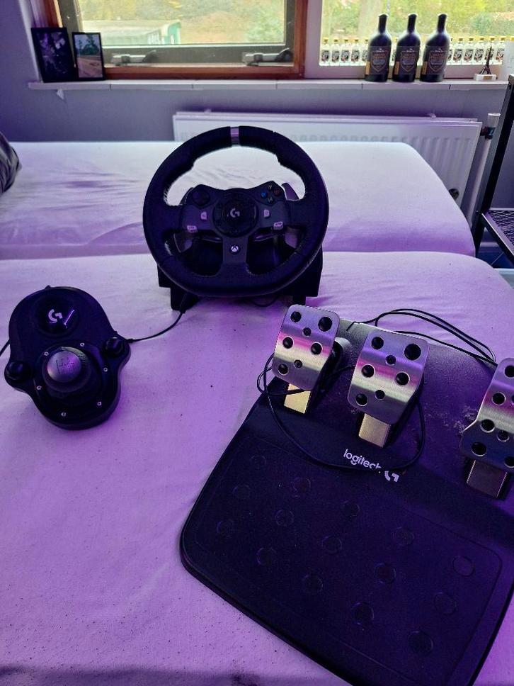 logitech g920+schakelpook, Spelcomputers en Games, Spelcomputers | Xbox | Accessoires, Gebruikt, Xbox One, Xbox Series X, Xbox Series S