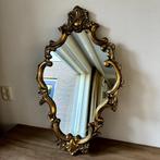 Grote ''Antieke'' Kuifspiegel, Barok, Rococo, 70 cm, Goud, Antiek en Kunst, Antiek | Spiegels, Minder dan 100 cm, Minder dan 50 cm