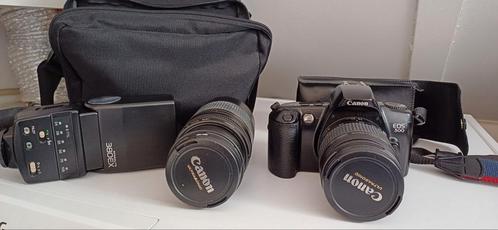 Canon EOS 500 Analoge spiegelreflexcamera extra lens 75-300., Audio, Tv en Foto, Fotocamera's Analoog, Zo goed als nieuw, Spiegelreflex