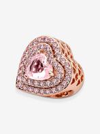 Pandora bedel rose zirkonia, Pandora, Ophalen of Verzenden, Zo goed als nieuw, 1 bedel