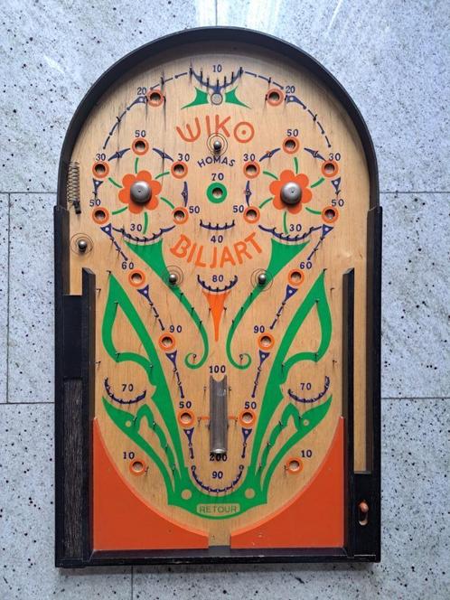 Vintage Homas - Wiko Biljart Knikkerspel, Antiek en Kunst, Antiek | Speelgoed, Ophalen