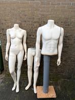 Paspop Man & Vrouw etalage rolmodel torso Weg=weg, Ophalen of Verzenden, Gebruikt, Overige typen