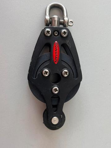 Ronstan 58 mm blok tot 12 mm gelagerd draaiwarte en hondsvot beschikbaar voor biedingen