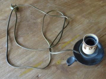 Antiek / vintage kaars lamp kandelaartje beschikbaar voor biedingen