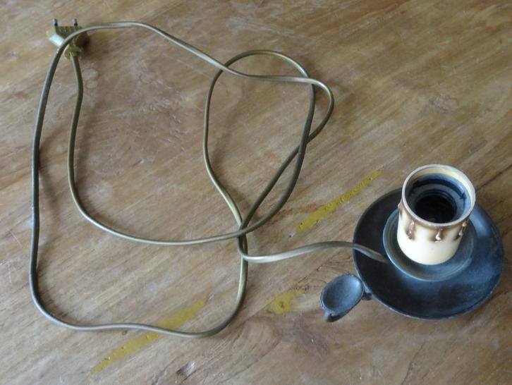 Antiek / vintage kaars lamp kandelaartje, Huis en Inrichting, Lampen | Overige, Ophalen of Verzenden