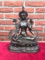 fraaie bronzen Groene Tara, Tibet, Antiek en Kunst, Ophalen of Verzenden