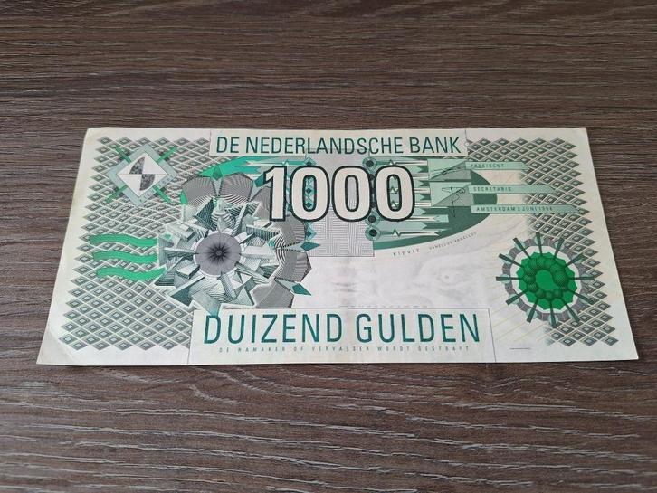 Prachtig biljet 1000 gulden Kievit, 1994, Postzegels en Munten, Bankbiljetten | Nederland, 1000 gulden, Ophalen of Verzenden