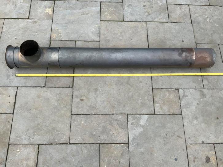 Rvs rookgas afvoer houtkachel, Doe-het-zelf en Verbouw, Buizen en Afvoer, Zo goed als nieuw, Overige typen, Rvs, 2 tot 4 meter