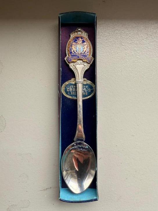 Vintage Theelepeltje: Brisbane, Australië - Lustre EPNS, Antiek en Kunst, Antiek | Bestek, Ophalen of Verzenden