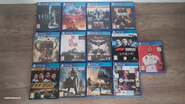 Diverse Playstation 4 games UPDATE 22/11, Spelcomputers en Games, Games | Sony PlayStation 4, Zo goed als nieuw, Sport, 3 spelers of meer