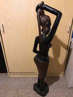 Afrikaans Houten Beeld Vrouw - 1 Meter Hoog, Ophalen