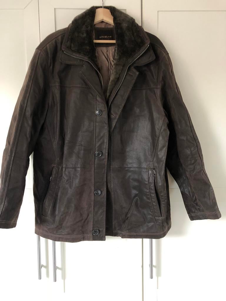 Leren heren jas L, Kleding | Heren, Ophalen of Verzenden, Zo goed als nieuw, Zwart