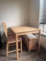 Ikea Ingo/Ivar tafel met 2 stoelen en bankje, Huis en Inrichting, 4 tot 6 stoelen, Gebruikt, Ophalen