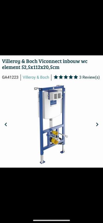 Hangbare wc set met Villeroy&Boch inbouw en drukplaat beschikbaar voor biedingen