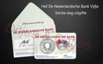 Eerste dag uitgifte De Nederlandse Bank Vijfje coincard, Postzegels en Munten, Munten | Nederland, Euro's, Ophalen of Verzenden