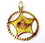 Prachtige grote 14 kt geel gouden ketting hanger 585 goud, Ophalen, Goud, Hanger