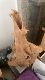 Landelijk sober vergrijsd houten ornament, Ophalen, Zo goed als nieuw