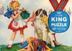 Puzzel Meisje met Sint-Bernard hond, Ophalen of Verzenden, 10 tot 50 stukjes, Gebruikt