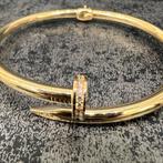 14k gouden armband spijker schakel model italy, Sieraden, Tassen en Uiterlijk, Armbanden, Ophalen of Verzenden, Zo goed als nieuw
