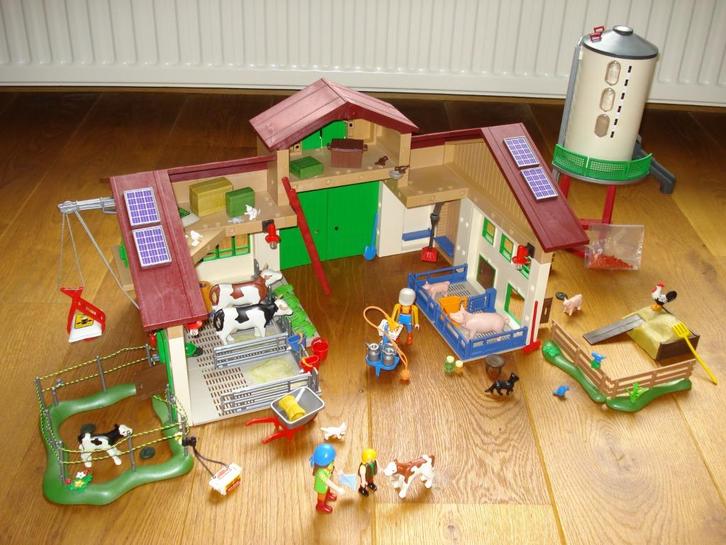 5119 Grote Bio boerderij zgan + extra boerin met puppy's, Kinderen en Baby's, Speelgoed | Playmobil, Zo goed als nieuw, Complete set