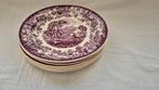 6x Amazone paarse borden Petrus Regout, Antiek en Kunst, Ophalen of Verzenden
