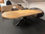 Grote tafel deens ovaal 240cm van mangohout, Huis en Inrichting, Tafels | Eettafels, Ophalen, Industrieweg 25, 100 tot 150 cm