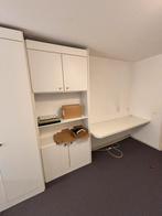 Wit buro en kasten studentenkamer, Ophalen of Verzenden, Gebruikt