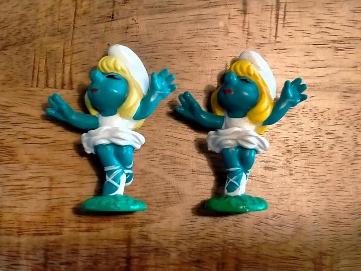 Smurfen smurf Smurfin danseres dansend Bully pvc figuur, Verzamelen, Smurfen, Gebruikt, Verschillende Smurfen, Ophalen of Verzenden