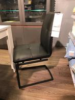 6 zwarte eetkamerstoelen, kunstleer, Huis en Inrichting, Stoelen, Ophalen, Overige materialen, Zwart, Zo goed als nieuw