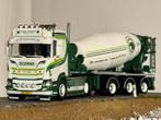 Tekno Scania Patrick vd Hoeven met Mixer, Hobby en Vrije tijd, Modelauto's | 1:50, Ophalen of Verzenden, Zo goed als nieuw, Bus of Vrachtwagen