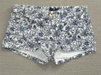 Gebloemde korte broek maat 34., Kleding | Dames, H&M, Blauw, Nieuw, Ophalen of Verzenden