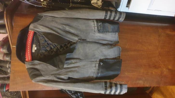 Mandarin, gevoerd stoer jasje, in goede staat., Kleding | Dames, Jassen | Winter, Gedragen, Maat 42/44 (L), Ophalen of Verzenden