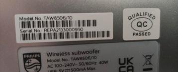 Play-fi subwoofer 55 euro philips beschikbaar voor biedingen