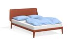 Showroom Auping Essential 140x200 Dusty Red 1M Elektrisch, Huis en Inrichting, Slaapkamer | Bedden, Verstelbaar, Auping Essential