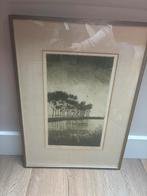 Ets van Cornelis Marinus van der Woerd - Aan de Plas, Ophalen of Verzenden