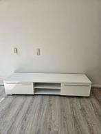 Tv meubel wit glanzend, Ophalen, Zo goed als nieuw, 25 tot 50 cm, Minder dan 100 cm