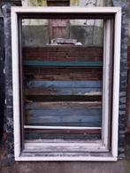 2 Hardhouten kozijnen, Gebruikt, Raamkozijn, 75 tot 150 cm, Hout