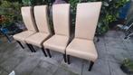 4 Eetkamerstoelen - Gebruikt, Huis en Inrichting, Stoelen, Ophalen, Gebruikt, Hout, Vier
