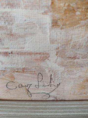 Schilderij Olifantenkus van Caz Lahy sieraad in huis beschikbaar voor biedingen