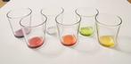 6 glazen in verschillende kleuren, Ophalen of Verzenden, Zo goed als nieuw, Overige typen