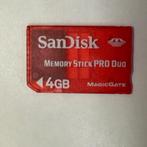 ️ Te Koop: SanDisk Memory Stick PRO Duo 4GB – MagicGate (T, Gebruikt, Memory stick, Sandisk, Ophalen of Verzenden