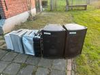 Geluidsset 4 KODA MT33 speakers Shure microfoons etc., Gebruikt, Overige typen, 120 watt of meer, Ophalen