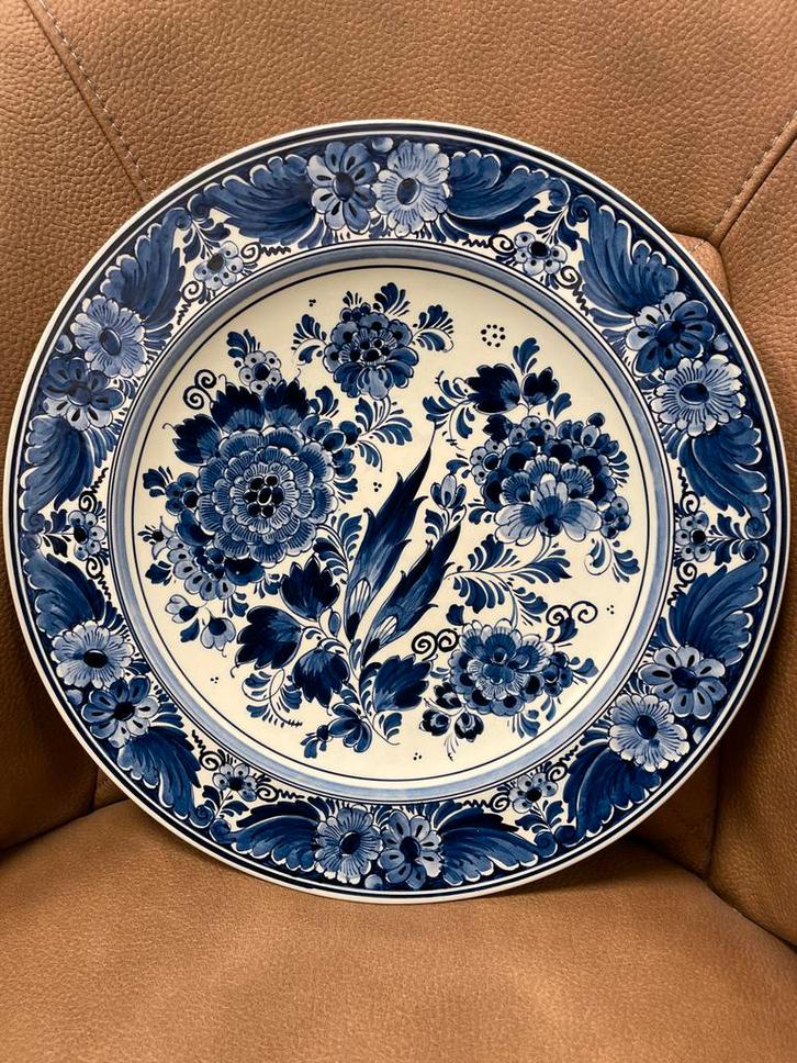 Delfts Blauw Handgeschilderde Decoratieve Bord, Antiek en Kunst, Antiek | Wandborden en Tegels, Ophalen of Verzenden