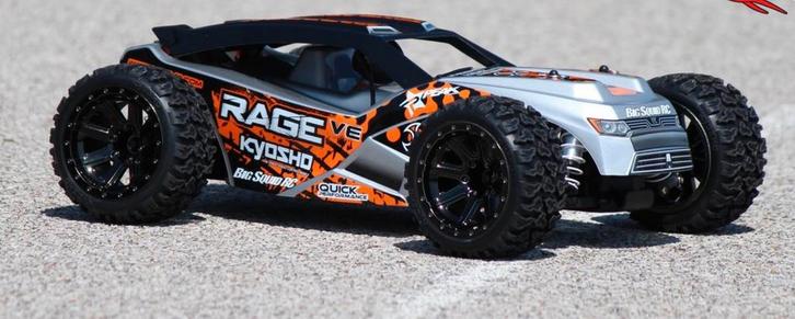 🚗 Kyosho Rage VE met nieuwe zender / batterij en lader 🚨, Hobby en Vrije tijd, Modelbouw | Radiografisch | Auto's, Zo goed als nieuw